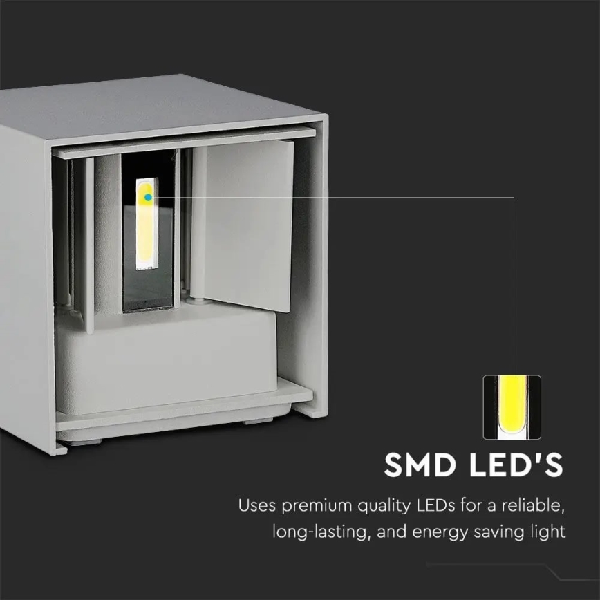 LED Екстериорен аплик LED/11W/230V 3000K IP65 сив