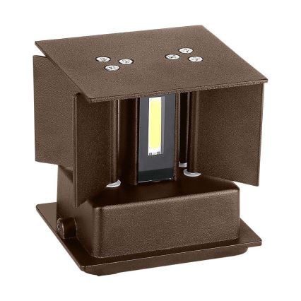 LED Екстериорен аплик LED/11W/230V 3000K IP65 кафяв