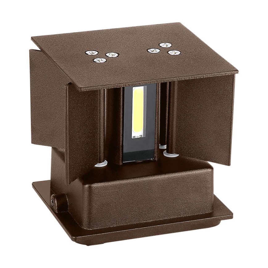 LED Екстериорен аплик LED/11W/230V 3000K IP65 кафяв