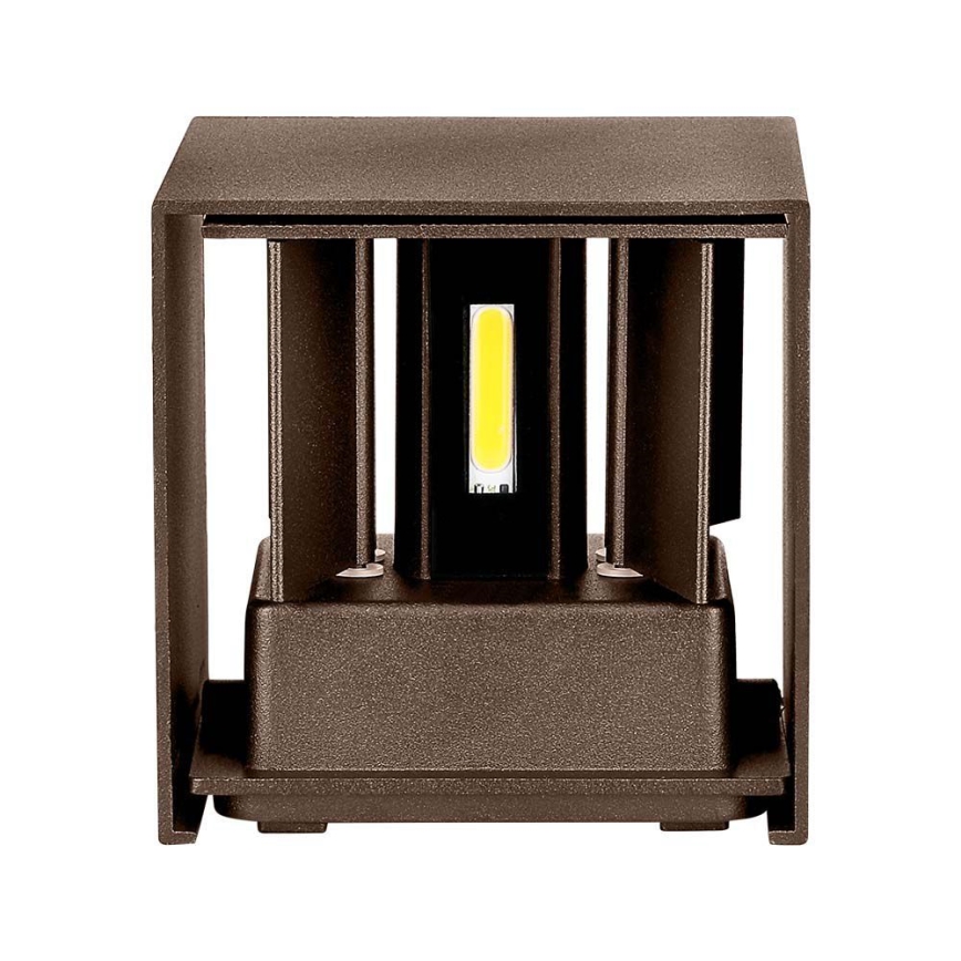 LED Екстериорен аплик LED/11W/230V 3000K IP65 кафяв