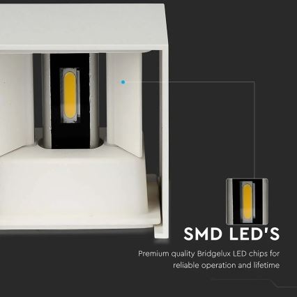 LED Екстериорен аплик LED/11W/230V 4000K IP65 бял