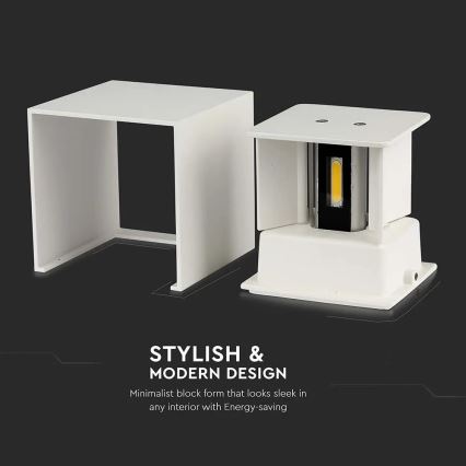 LED Екстериорен аплик LED/11W/230V 4000K IP65 бял