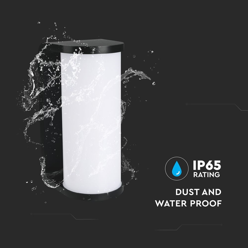 LED Екстериорен аплик LED/12W/230V 3000/4200/6500K IP65 черен