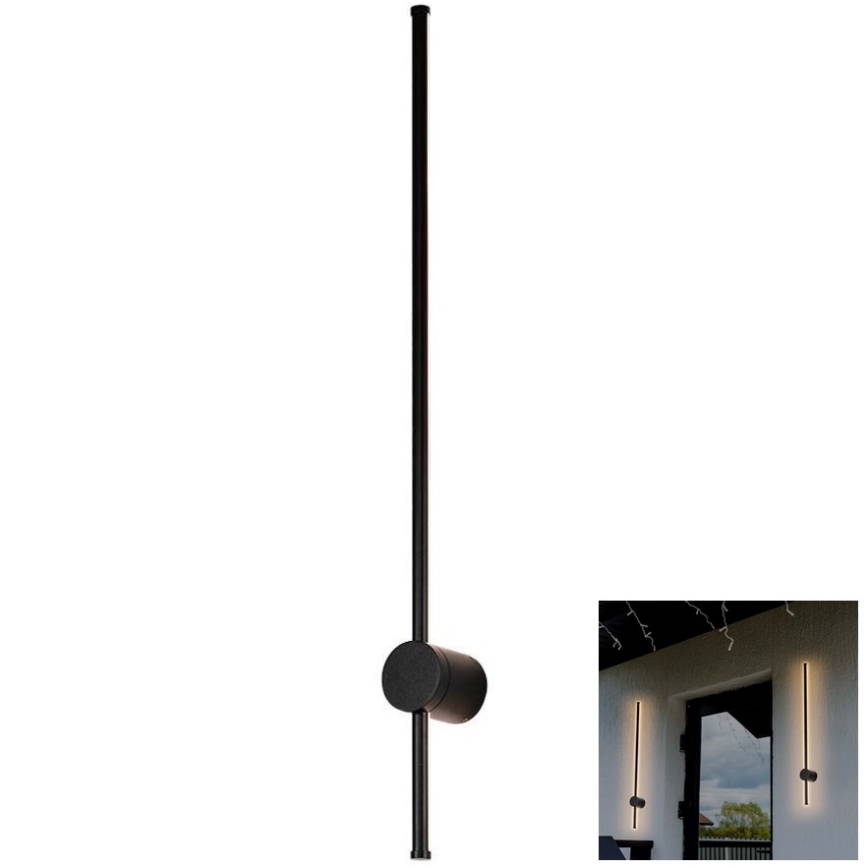 LED Екстериорен аплик LED/12W/230V 3000K IP65 черна