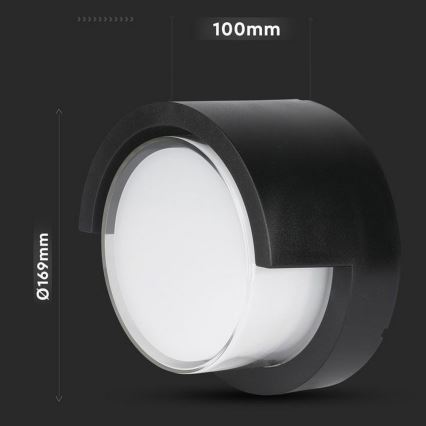 LED Екстериорен аплик LED/12W/230V 3000K IP65