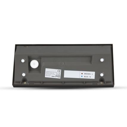 LED Екстериорен аплик LED/12W/230V 4000K IP65 черен