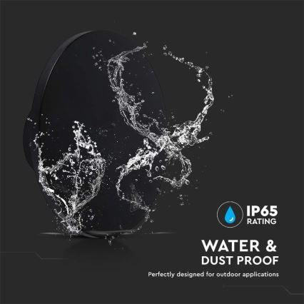 LED Екстериорен аплик LED/12W/230V 4000K IP65 черен