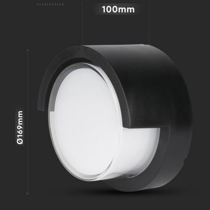 LED Екстериорен аплик LED/12W/230V 4000K IP65