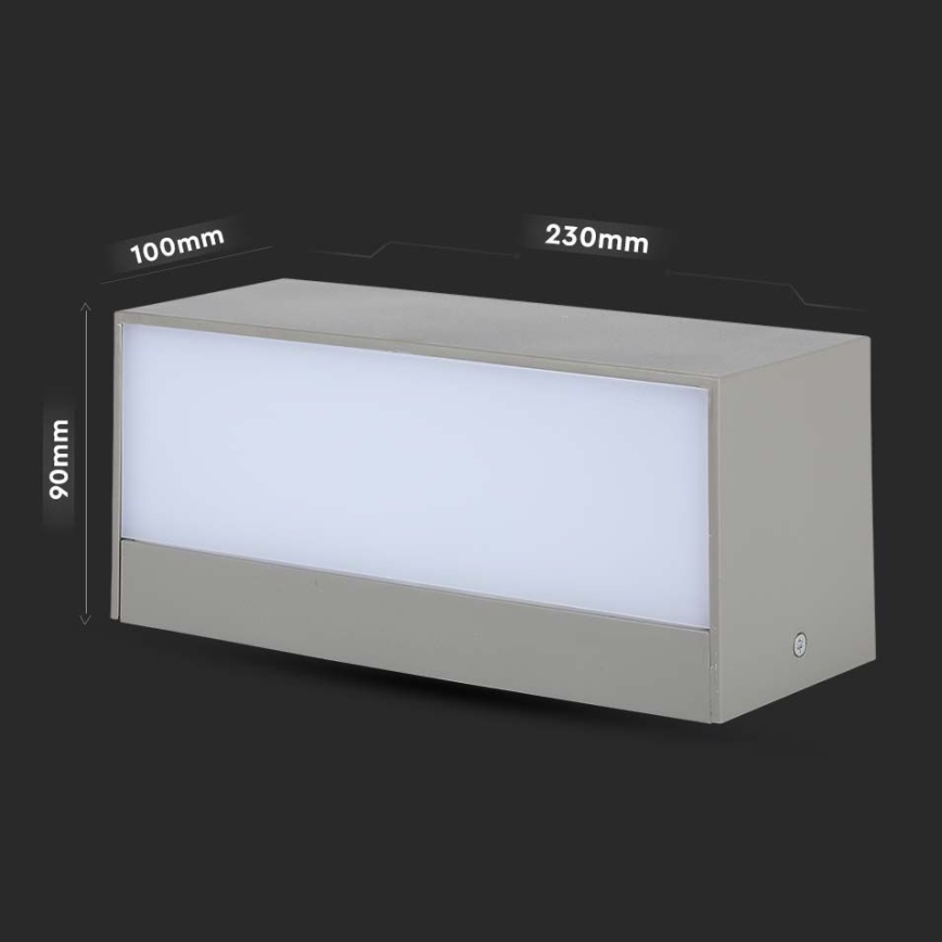 LED Екстериорен аплик LED/12W/230V 4000K IP65