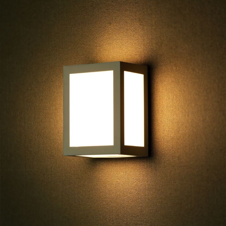 LED Екстериорен аплик LED/12W/230V 4000K IP65 сив
