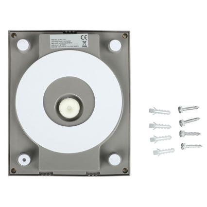 LED Екстериорен аплик LED/12W/230V 4000K IP65 сив