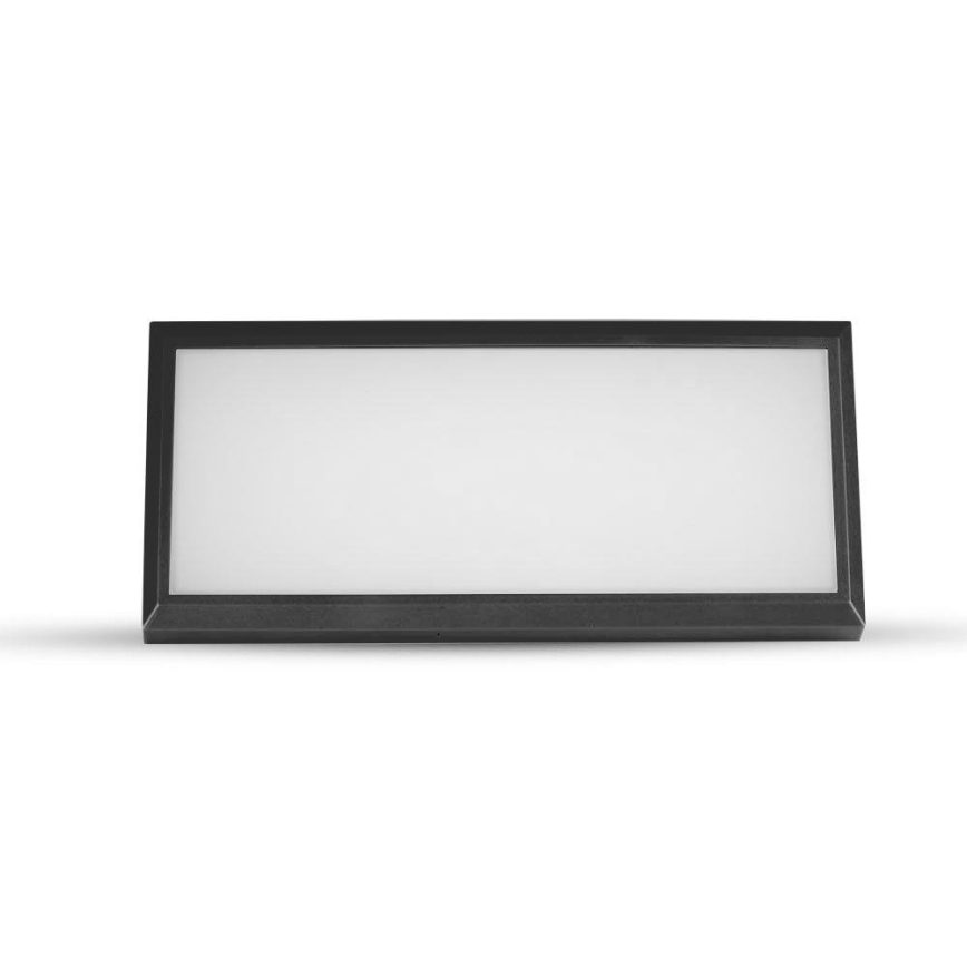 LED Екстериорен аплик LED/12W/230V 6400K IP65 черен