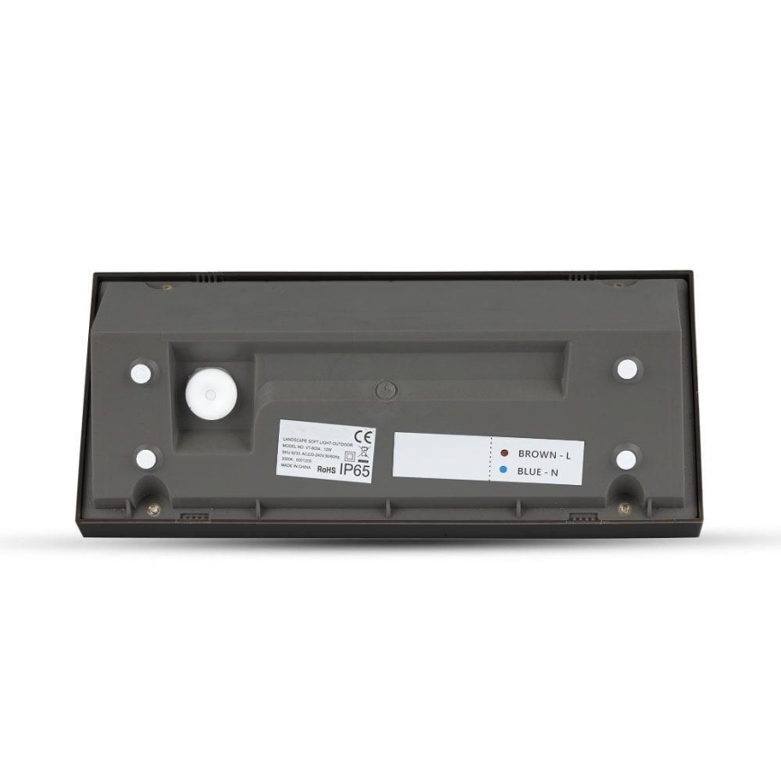 LED Екстериорен аплик LED/12W/230V 6400K IP65 черен