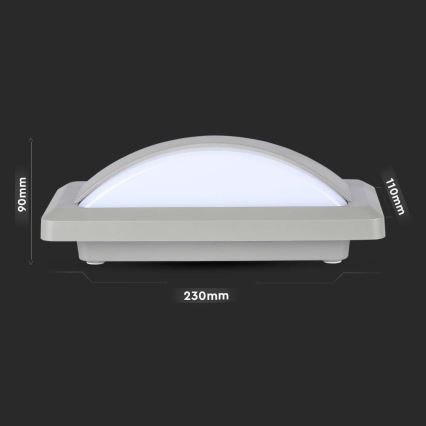 LED Екстериорен аплик LED/12W/230V 6400K IP65