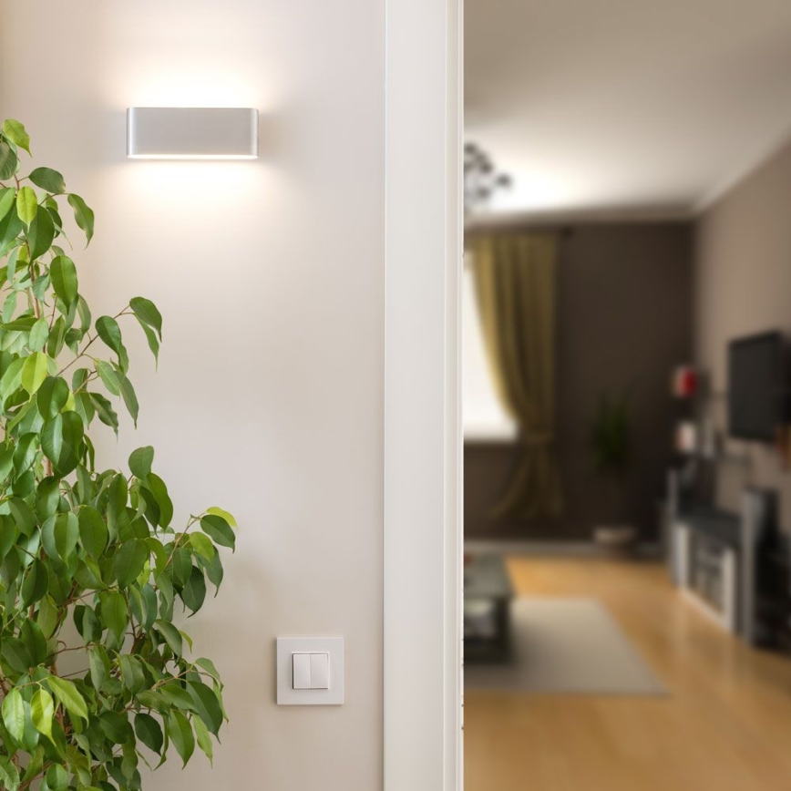 LED Екстериорен аплик LED/12W/230V 6400K IP65