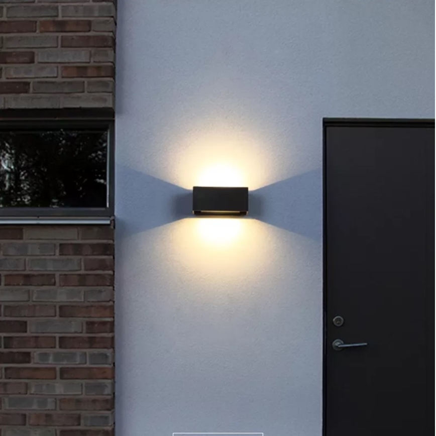 LED Екстериорен аплик LED/12W/230V IP54 черен