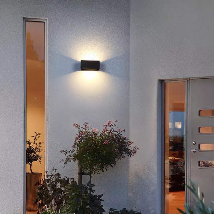 LED Екстериорен аплик LED/12W/230V IP54 черен