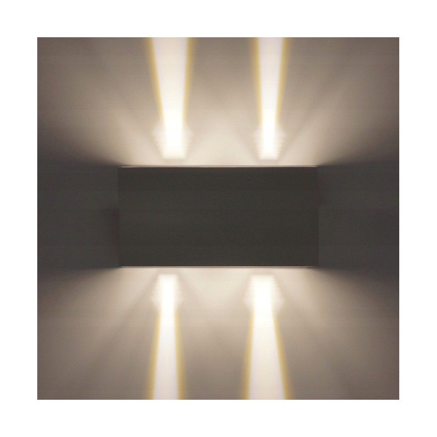 LED Екстериорен аплик LED/12W/230V IP54 черен