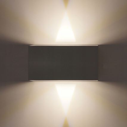 LED Екстериорен аплик LED/12W/230V IP54 черен