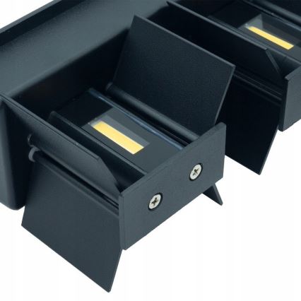 LED Екстериорен аплик LED/12W/230V IP54 черен