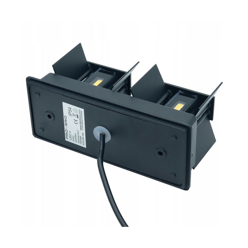 LED Екстериорен аплик LED/12W/230V IP54 черен