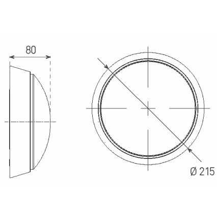 LED Екстериорен аплик LED/14W/230V IP54 бял