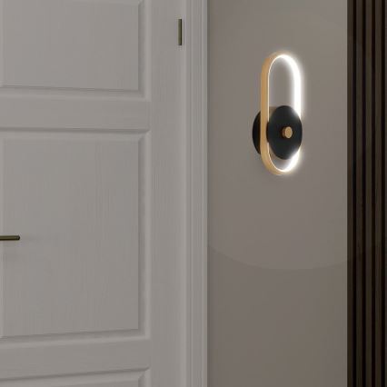 LED Екстериорен аплик LED/15W/230V IP54 3000K месинг