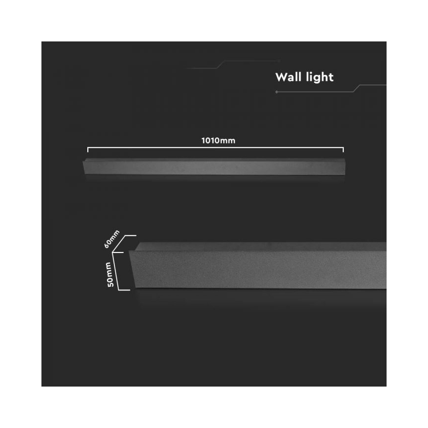 LED Екстериорен аплик LED/16W/230V 4000K IP65 антрацит