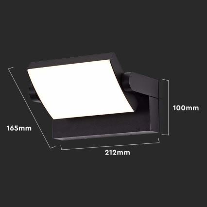 LED Екстериорен аплик LED/17W/230V 3000K IP65