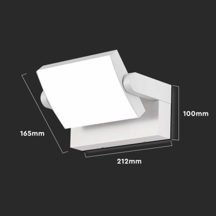 LED Екстериорен аплик LED/17W/230V 4000K IP65