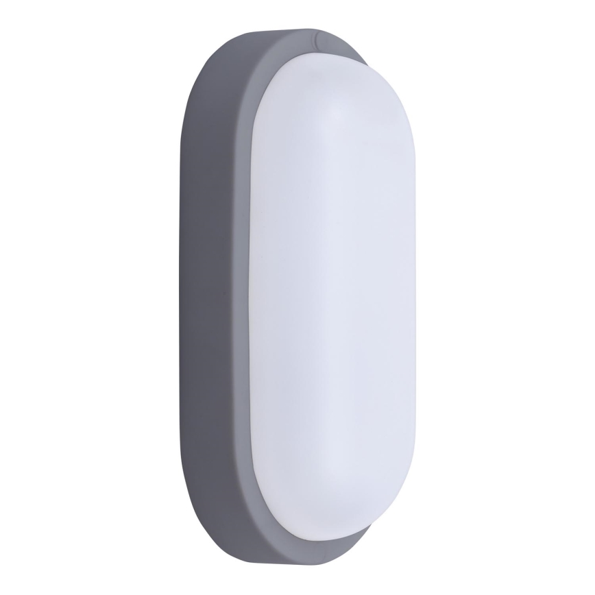 LED Екстериорен аплик LED/20W/230V 4000K IP54 сив овален