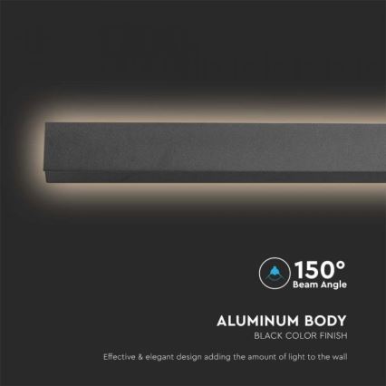 LED Екстериорен аплик LED/23W/230V 3000K IP65 черен