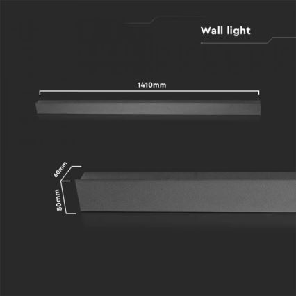 LED Екстериорен аплик LED/23W/230V 3000K IP65 черен