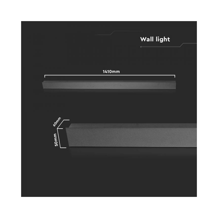 LED Екстериорен аплик LED/23W/230V 3000K IP65 черен