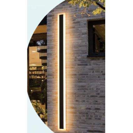 LED Екстериорен аплик LED/24W/230V IP54 черен