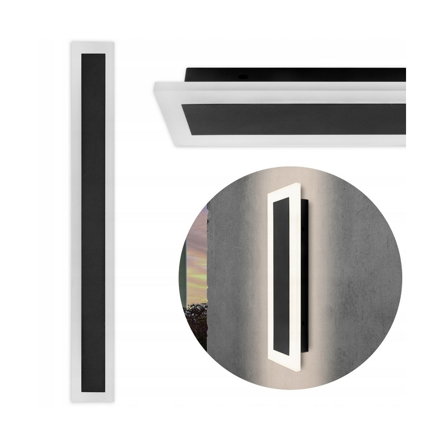 LED Екстериорен аплик LED/24W/230V IP54 черен