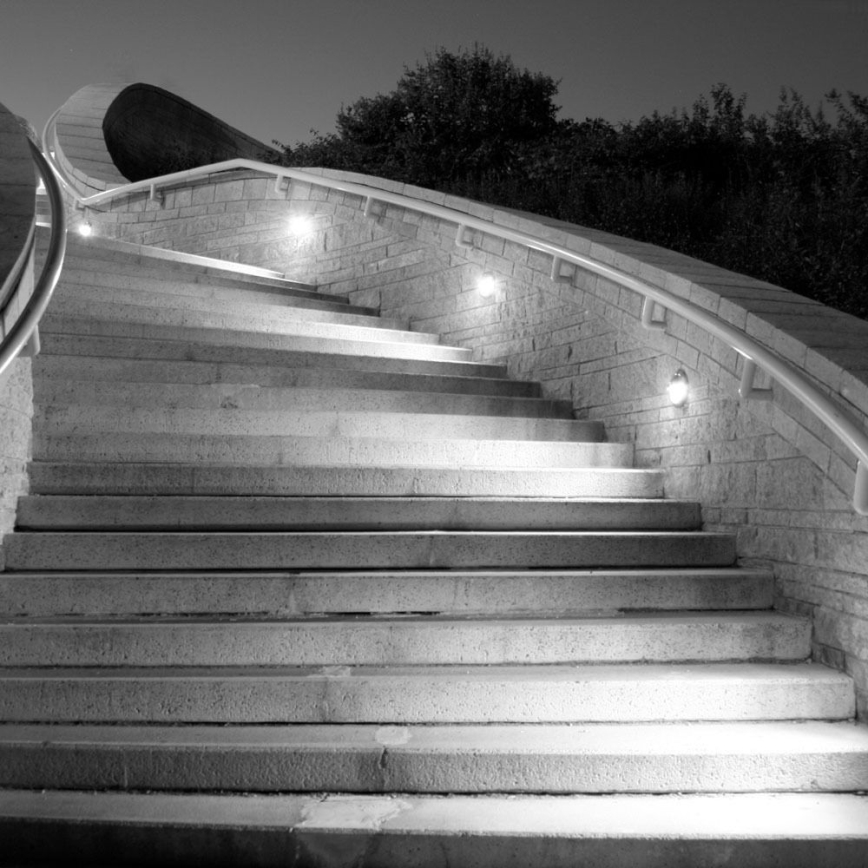 LED Екстериорен аплик LED/3W/230V 4000K IP65 черен