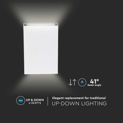 LED Екстериорен аплик LED/4W/230V 3000K IP65 бял