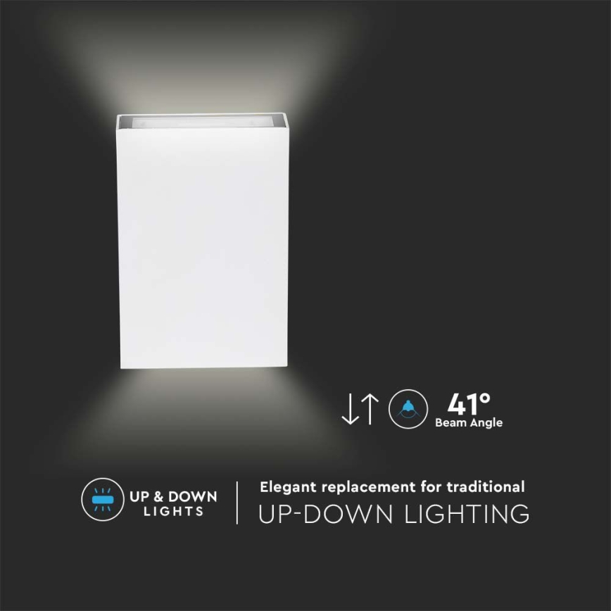 LED Екстериорен аплик LED/4W/230V 3000K IP65 бял