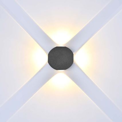 LED Екстериорен аплик LED/4W/230V 4000K IP54 черен