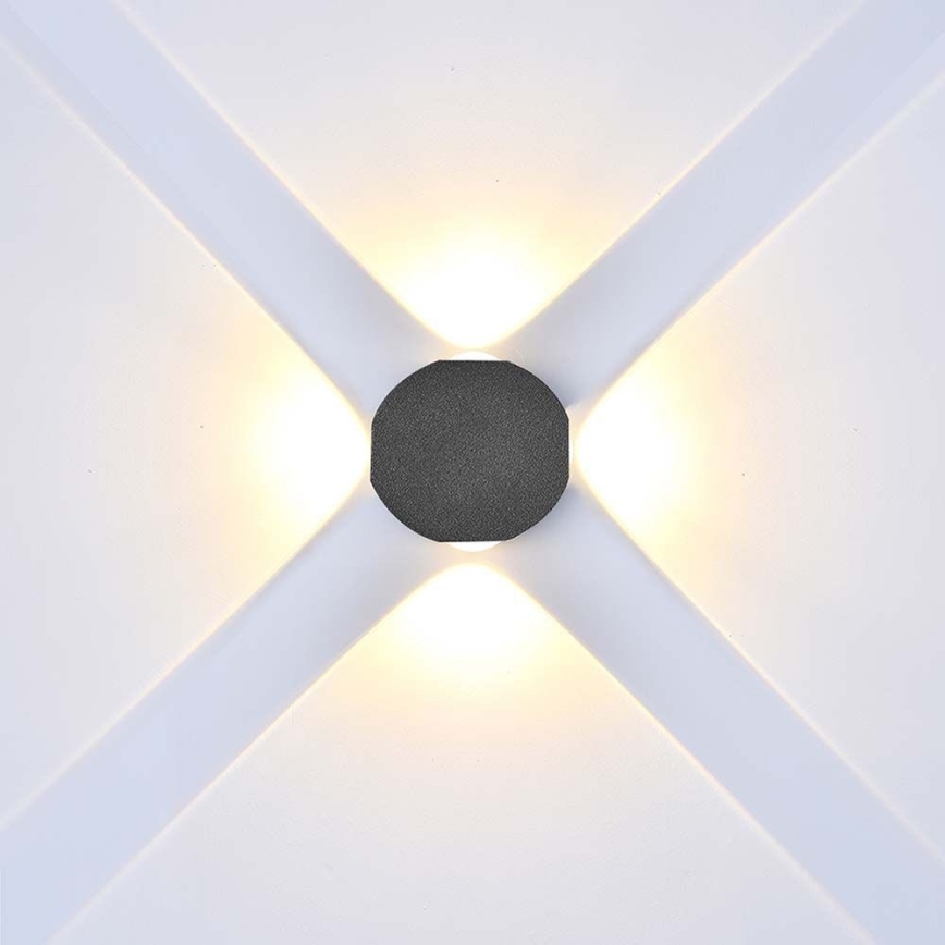 LED Екстериорен аплик LED/4W/230V 4000K IP54 черен