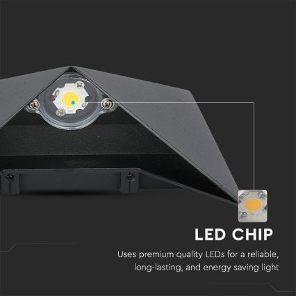LED Екстериорен аплик LED/5W/230V 3000K IP65 черен