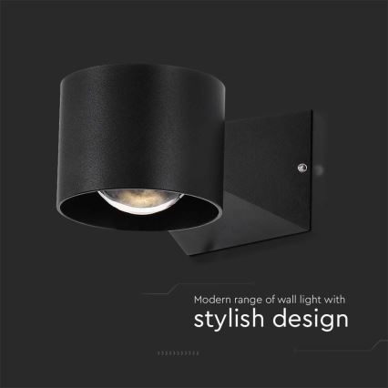 LED Екстериорен аплик LED/5W/230V 3000K IP65 черен