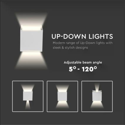 LED Екстериорен аплик LED/5W/230V 4000K IP65 бял