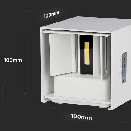 LED Екстериорен аплик LED/5W/230V 4000K IP65 бял