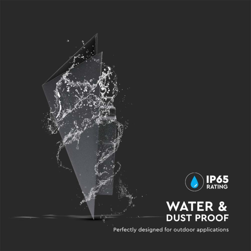 LED Екстериорен аплик LED/5W/230V 4000K IP65 черен