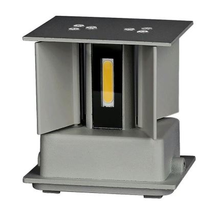 LED Екстериорен аплик LED/5W/230V 4000K IP65 сив