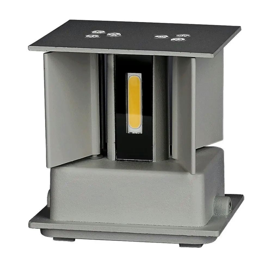 LED Екстериорен аплик LED/5W/230V 4000K IP65 сив