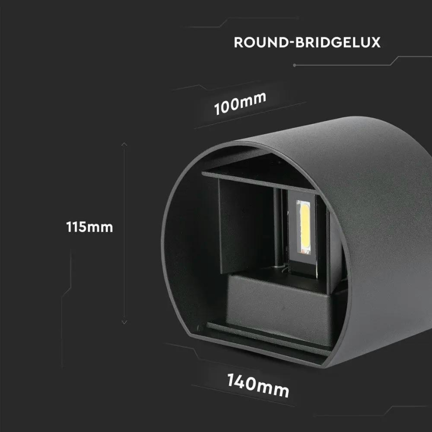 LED Екстериорен аплик LED/6W/230V 3000K IP65 черен