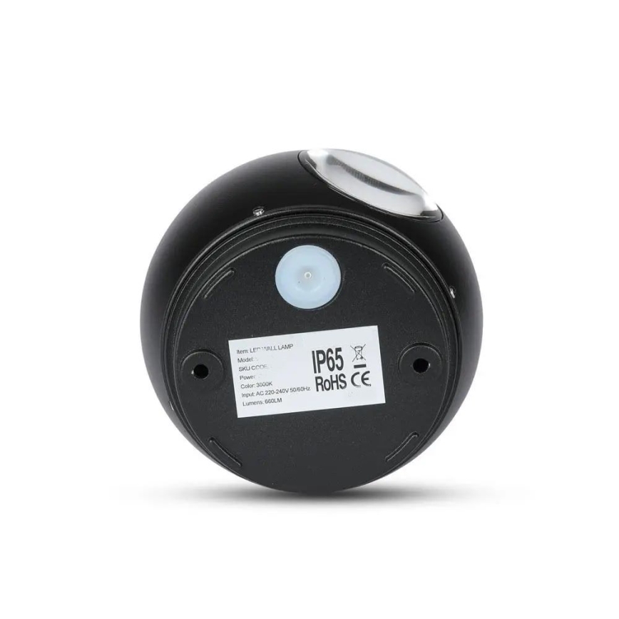 LED Екстериорен аплик LED/6W/230V 3000K IP65 черен